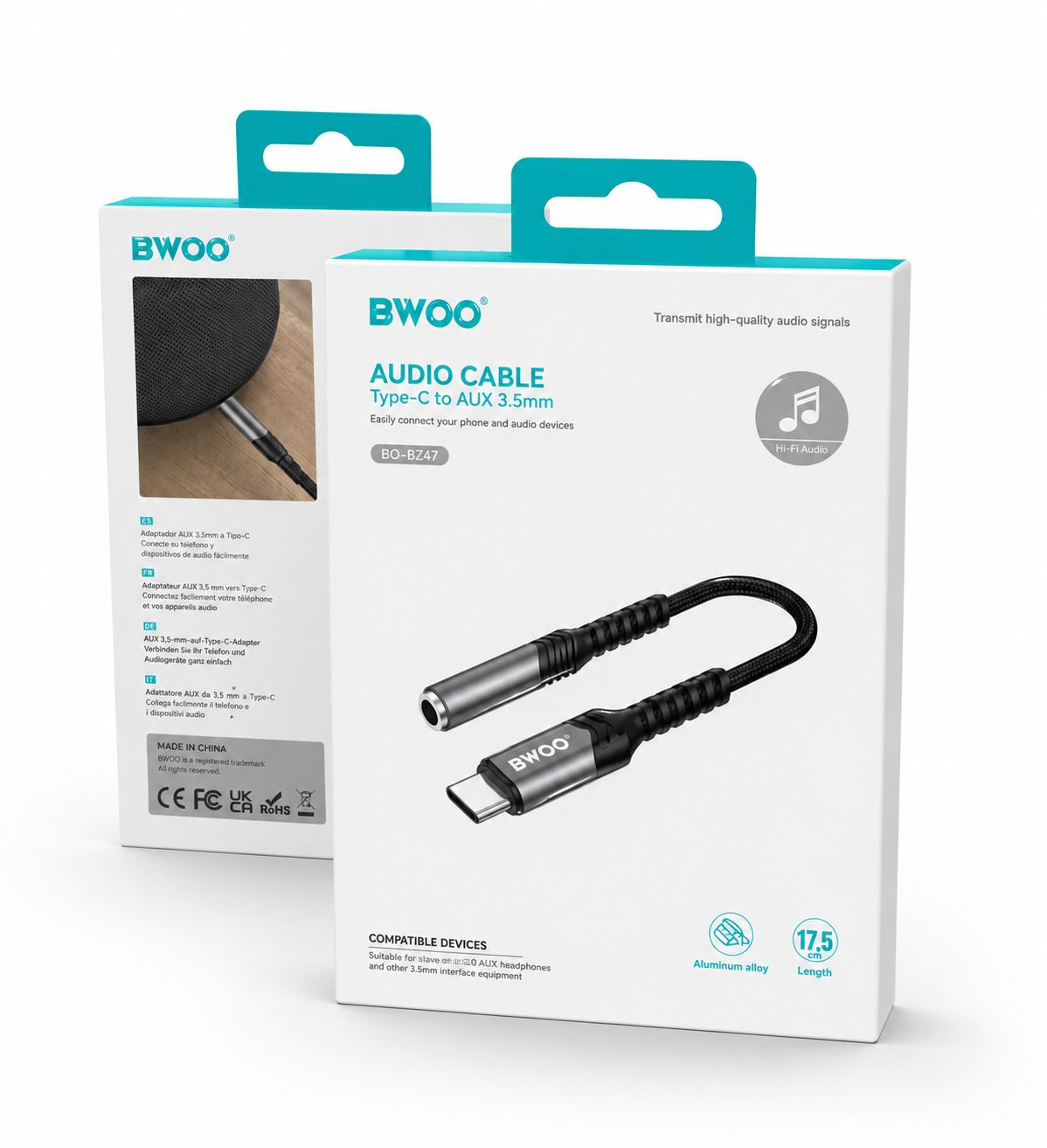 Adaptador jack (3.5) Type-C
