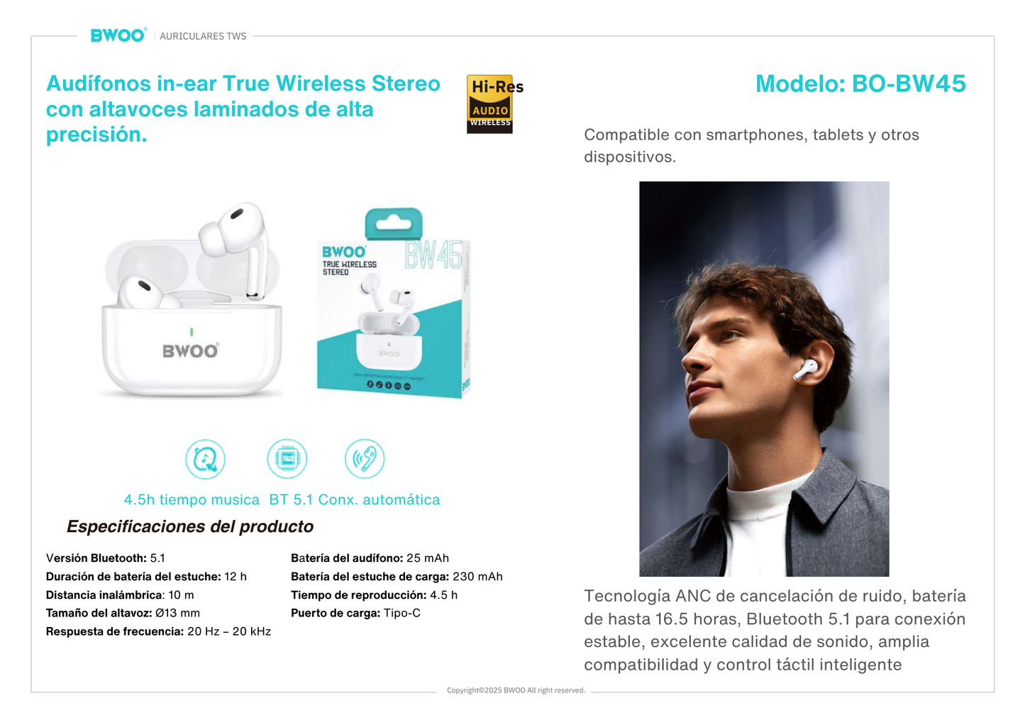AUDIFONOS BLUETOOTH STEREO