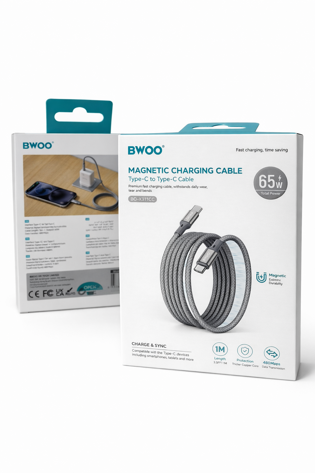 Cable Magnetico Type C -  Type C 65 Watts