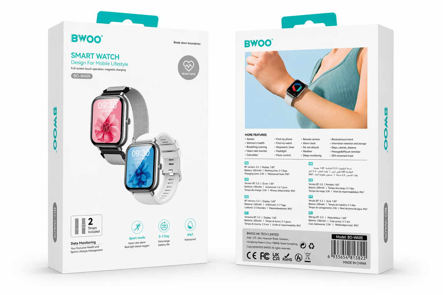 RELOJ INTELIGENTE BO-WA05