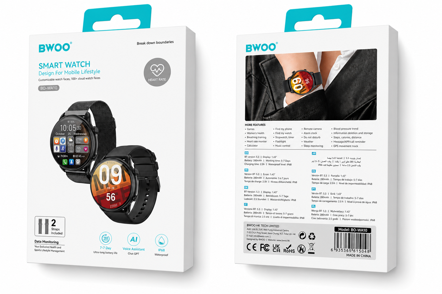 RELOJ INTELIGENTE BO-WA10