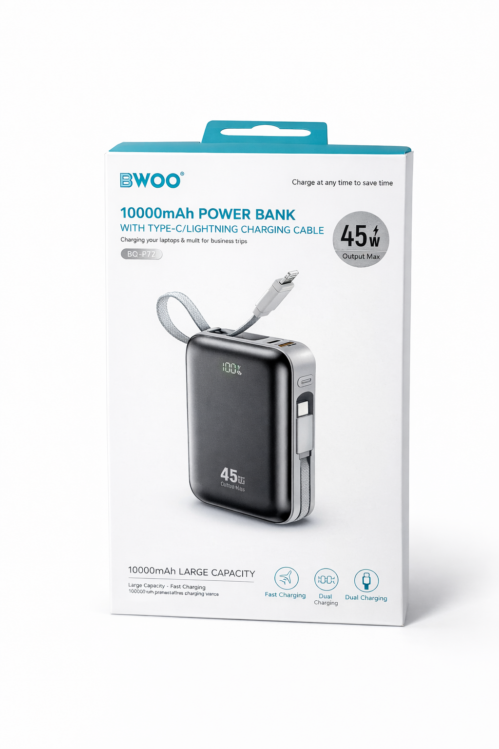 POWER BANK CARGA RAPIDA 45W
